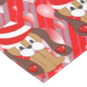 Valentinstag Hund Tischdecke (Schrägansicht)