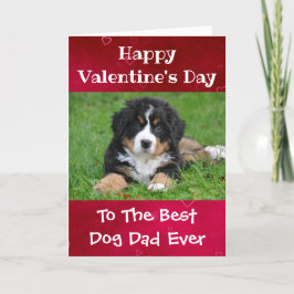 Valentinstag Hund Vater Welten Bestes Pet Foto Feiertagskarte