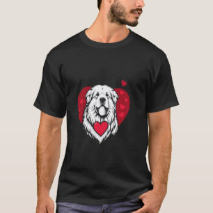 Valentinstag Hunde Liebhaber Herz T-Shirt