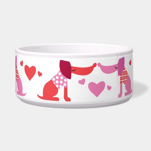 Valentinstag-Hunde-Schüssel  Napf (Rechts)