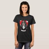 Valentinstag-Hundefreund T-Shirt (Vorne ganz)