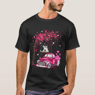 Valentinstag-Huskies unter den Baumherzen T-Shirt