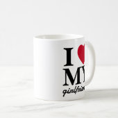 Valentinstag I Liebe Meine Freundin | Boyfriend Kaffeetasse (VorderseiteRechts)