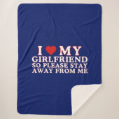 Valentinstag I Liebe Meine Freundin Sherpadecke (Vorderseite)