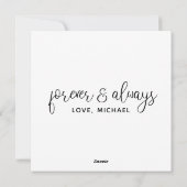 Valentinstag I Liebe Sie Feiertagskarte (Rückseite)