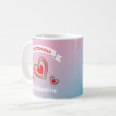 Valentinstag I Liebe Sie hören personalisieren Kaffeetasse (Vorderseite Links)