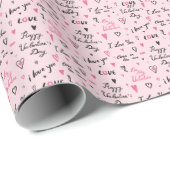 Valentinstag: "I Liebe You" Hintergrund. Geschenkpapier (Rolleneckpunkt)