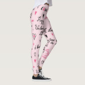 Valentinstag: "I Liebe You" Hintergrund. Leggings (Rechts)