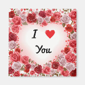 Valentinstag I Liebe You Magnet (Vorne)