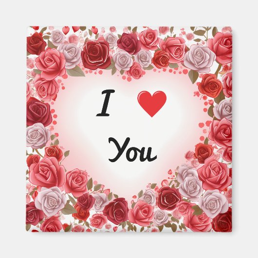Valentinstag I Liebe You Magnet (Vorne)
