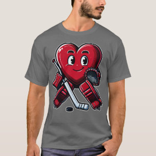 Valentinstag Ice Hockey Goalie Team Player T-Shirt