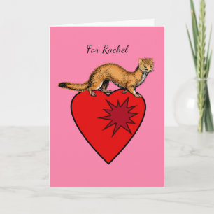 Valentinstag, ich komme auf Schleichwegen in dein Karte