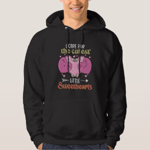 Valentinstag Ich kümmere mich um den süßesten klei Hoodie