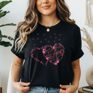 Valentinstag "Ich liebe dich - Te Amo" zweisprachi T-Shirt