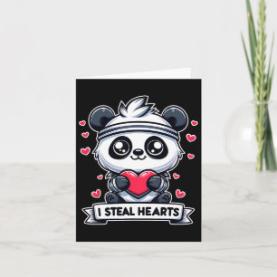 Valentinstag Ich stehle Herzen Panda Bär Cute Lust Karte