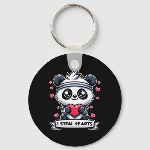 Valentinstag Ich stehle Herzen Panda Bär Cute Lust Schlüsselanhänger