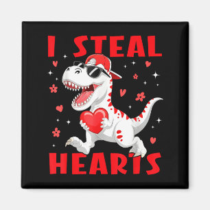 Valentinstag Ich stehle Herzen T-Rex Dinosaurier B Magnet