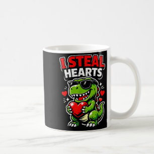 Valentinstag Ich stehle Herzen T-Rex Kaffeetasse