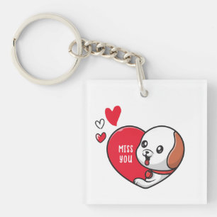 Valentinstag, ich vermisse dich schlüsselanhänger
