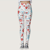 Valentinstag Ikonen Leggings (Vorderseite)
