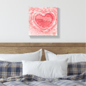 Valentinstag-Illustration Leinwanddruck (Insitu (Schlafzimmer))