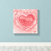 Valentinstag-Illustration Leinwanddruck (Insitu (Holzboden))