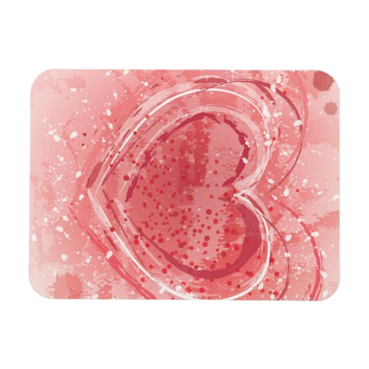 Valentinstag-Illustration Magnet (Horizontal)