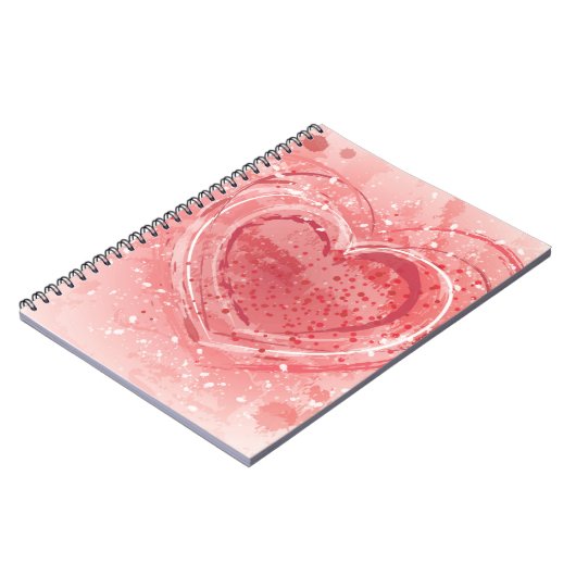 Valentinstag-Illustration Notizblock (Linke Seite)