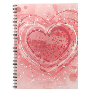 Valentinstag-Illustration Notizblock