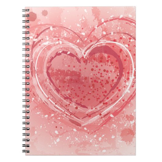 Valentinstag-Illustration Notizblock (Vorderseite)