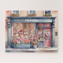Valentinstag im Fenster "Vintage Liebe" Puzzle