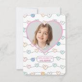 Valentinstag im Foto Dankeskarte (Vorderseite)