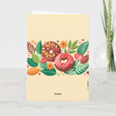 Valentinstag im Klassenzimmer Boho Donuts und Blum Karte (Rückseite)