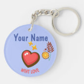 Valentinstag im Klassenzimmer Boho Donuts und Blum Schlüsselanhänger (Rückseite)