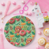 Valentinstag im Klassenzimmer Donut Blume personal Pappteller (Party)