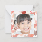 Valentinstag im Klassenzimmer, Niedliches Foxherz, Mitteilungskarte (Rückseite)