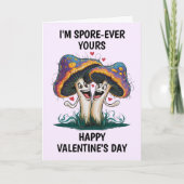 Valentinstag im Pilz Karte (Vorderseite)