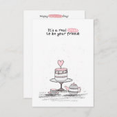 Valentinstag im Unterricht Mitteilungskarte (Vorne/Hinten)