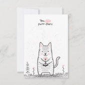 Valentinstag im Unterricht Mitteilungskarte (Vorderseite)