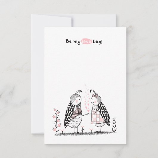 Valentinstag im Unterricht Mitteilungskarte (Vorderseite)