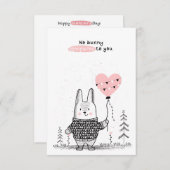 Valentinstag im Unterricht Mitteilungskarte (Vorne/Hinten)