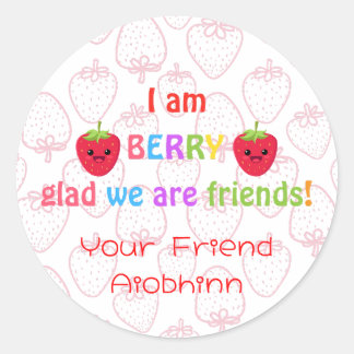 Valentinstag im Unterricht Runder Aufkleber