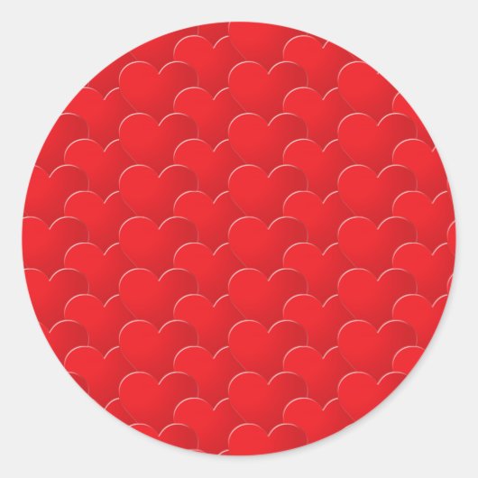 Valentinstag im Urwald Runder Aufkleber (Vorderseite)