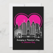 Valentinstag in Atlanta Einladung (Vorderseite)