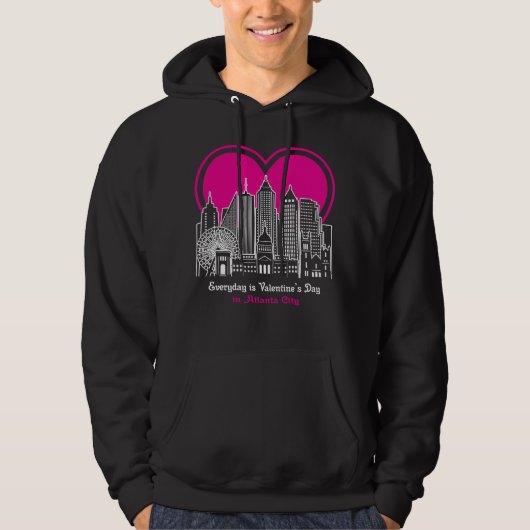Valentinstag in Atlanta Hoodie (Vorderseite)