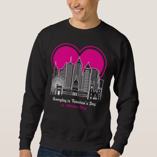 Valentinstag in Atlanta Sweatshirt (Vorderseite)