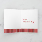 Valentinstag in der Liebe Schmerzkarte Feiertagskarte (Innenseite)