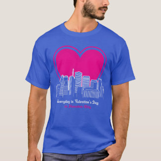 Valentinstag in Houston City Geschenk T-Shirt