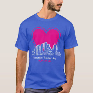 Valentinstag in München Stadt Freunde T-Shirt