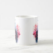 Valentinstag in Paris - ein paar Pfauen - Tasse (Mittel)